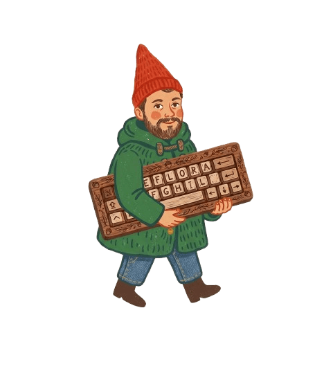 The gnome behind the grove